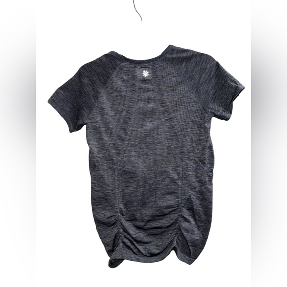Athleta Black/Blue Heather Tee Size Large - Picture 2 of 5